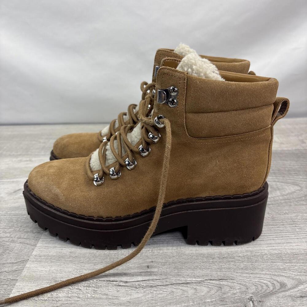 Marc Fisher LTD Nairy Hiking Ankle Boots Booties Lug Sole sz 6M - Picture 2 of 16